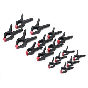 WORKPRO 16-Piece Spring Clamp Set, 3-3/8", 4-1/2", 6-1/2" Muslin Clamps for Photo Studio Backdrops