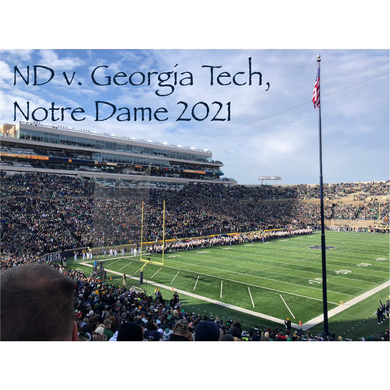 Trip back to ND to cheer on the Irish!
