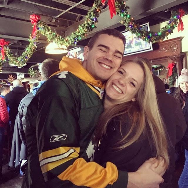 First NYE together, and first Packers game together, Ford Field, 2017