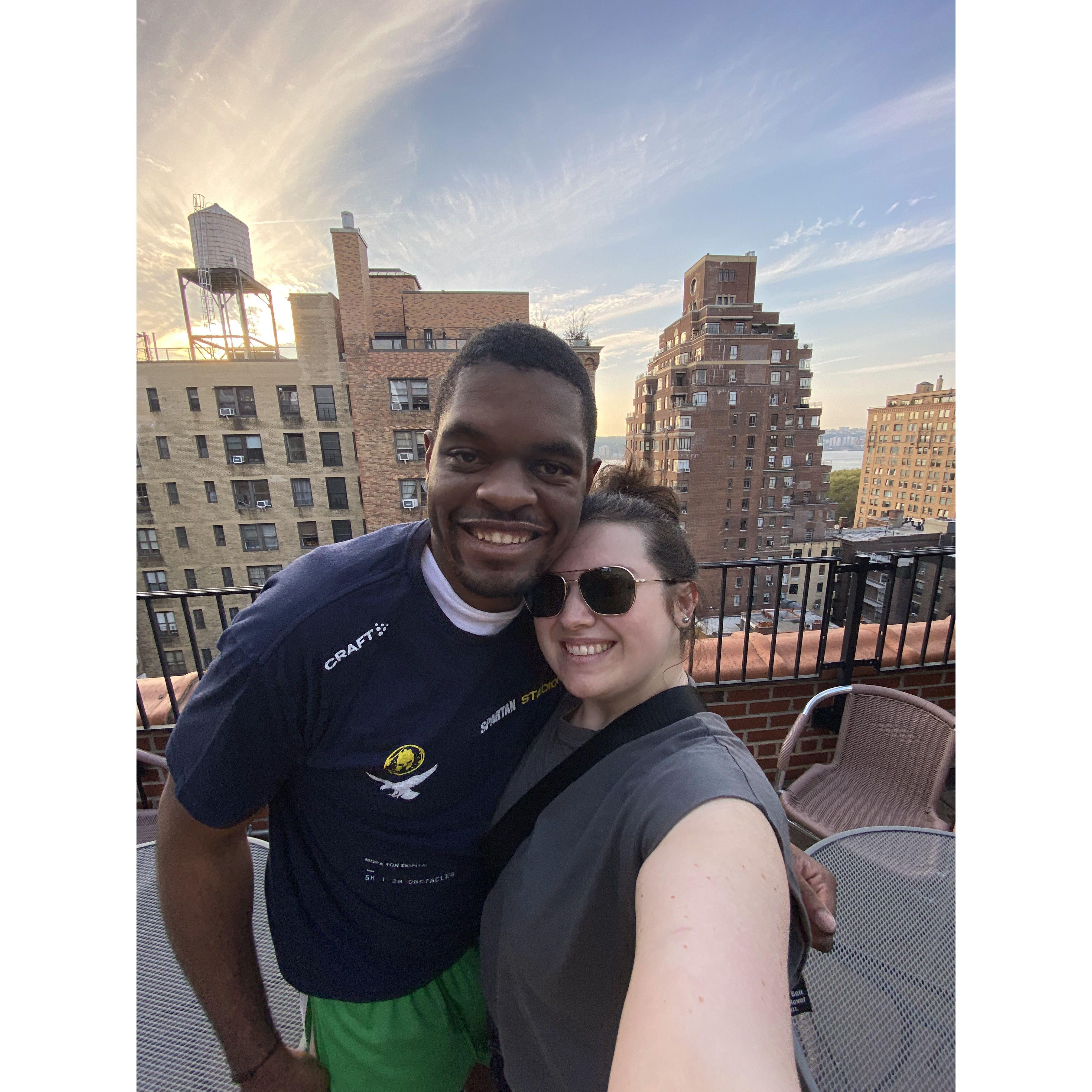 First night in our first apartment