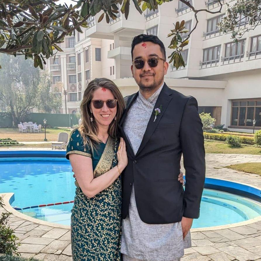 At Shikhar's best friend's wedding in Nepal