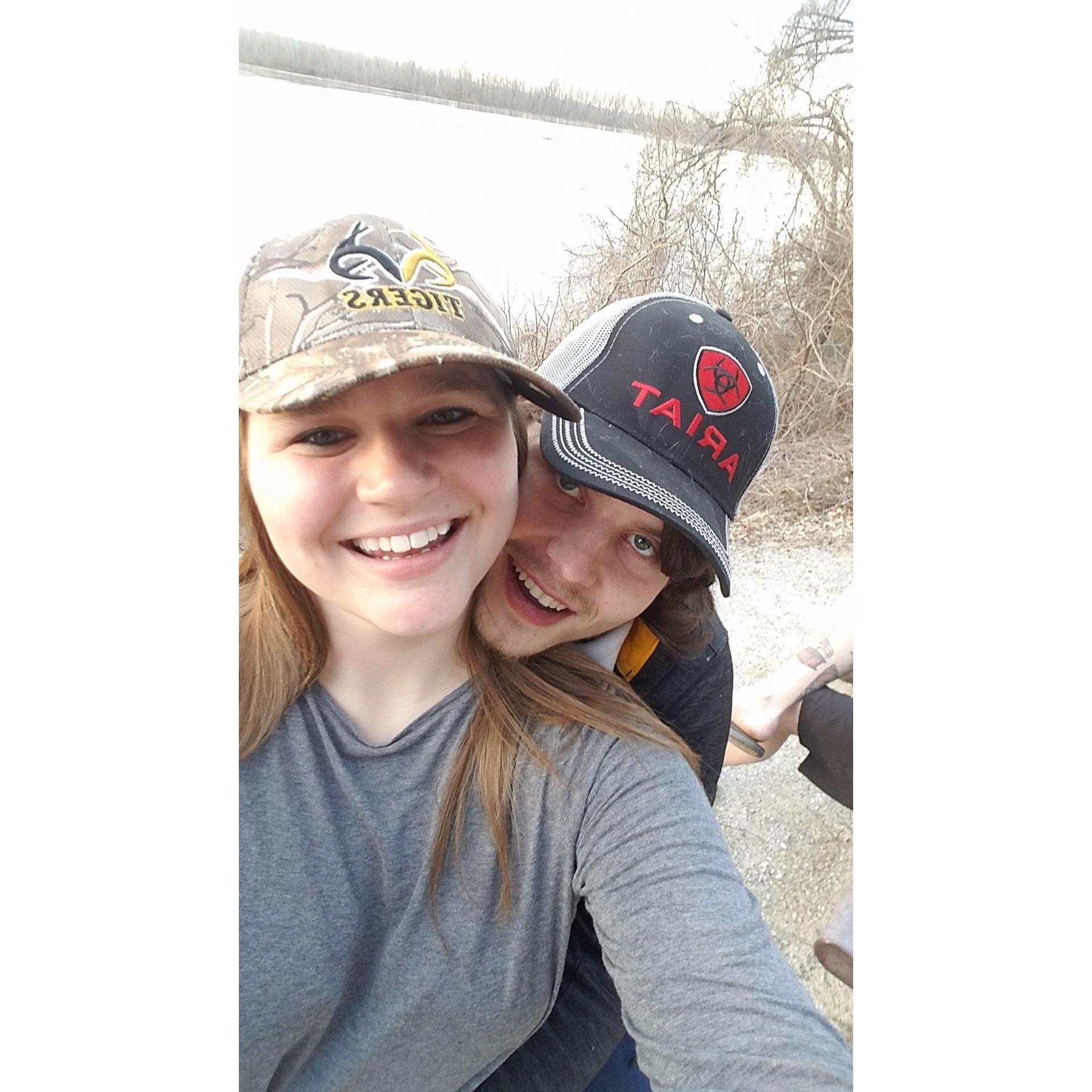 One of our first hikes together