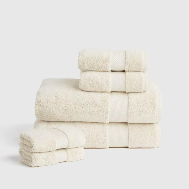 Turkish Ultra Luxe Plush Bath Towel Bundle in Ivory