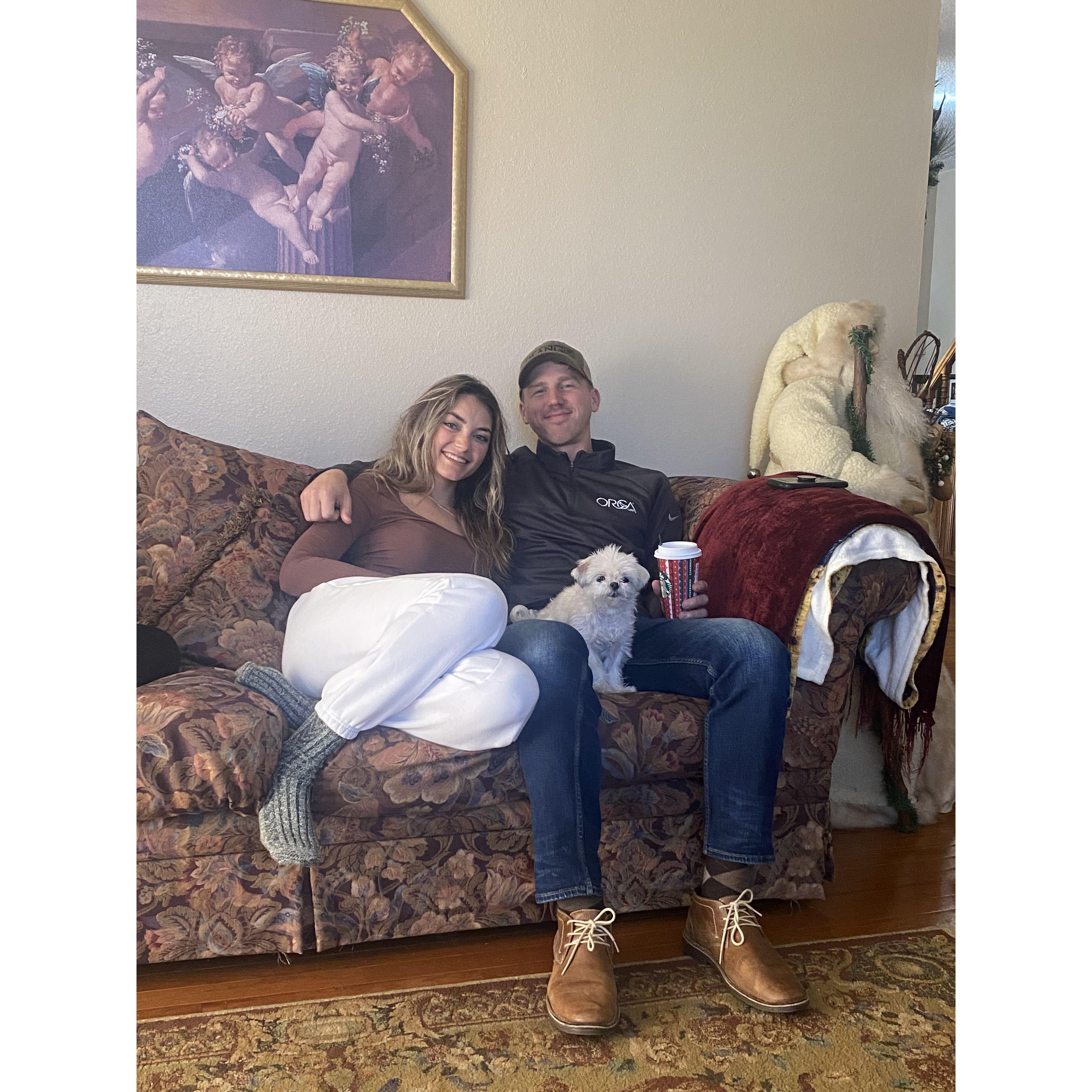 Our first Christmas together in Wyoming 2021