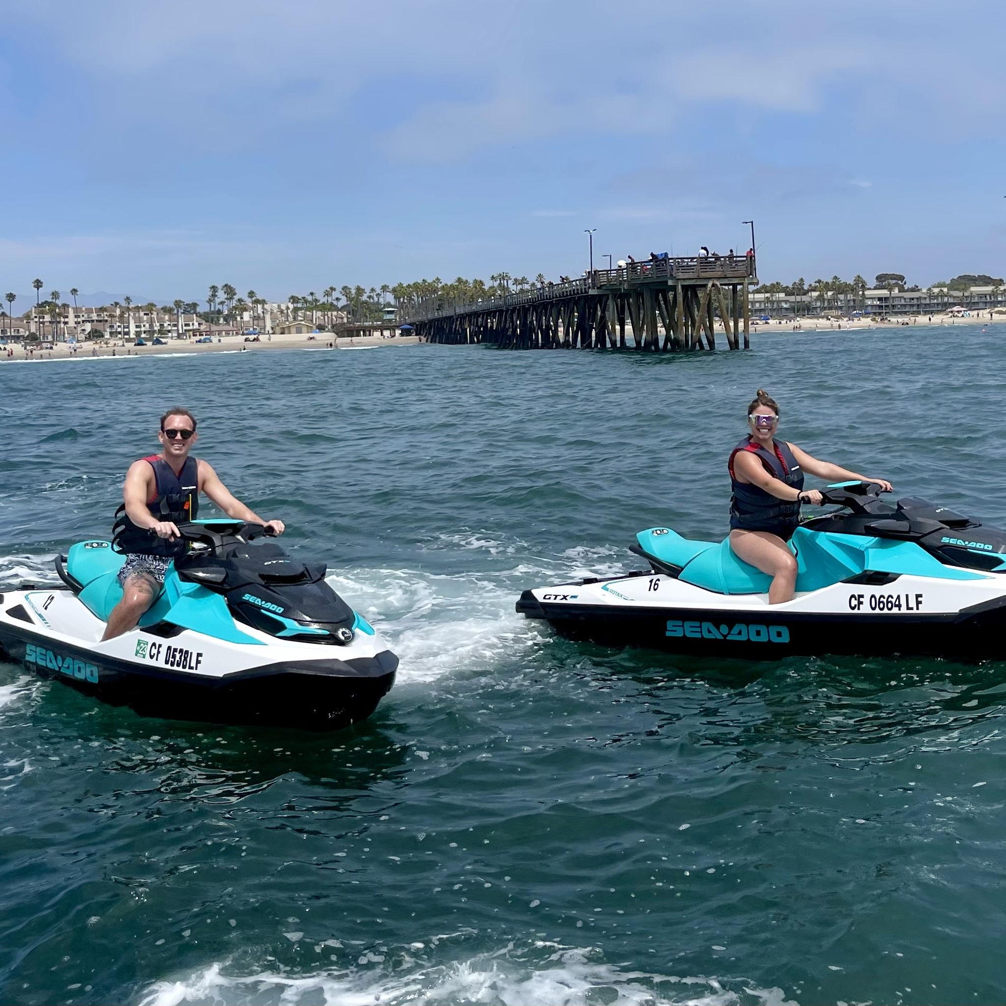 We went Jet Skiing for one of our first dates!