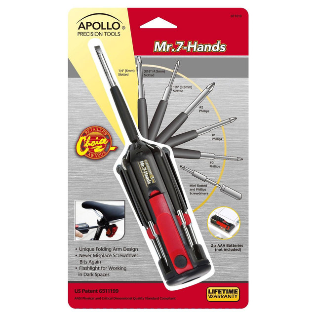 Apollo Tools Mr. 7 Hands Multi-Screwdriver DT1019.
