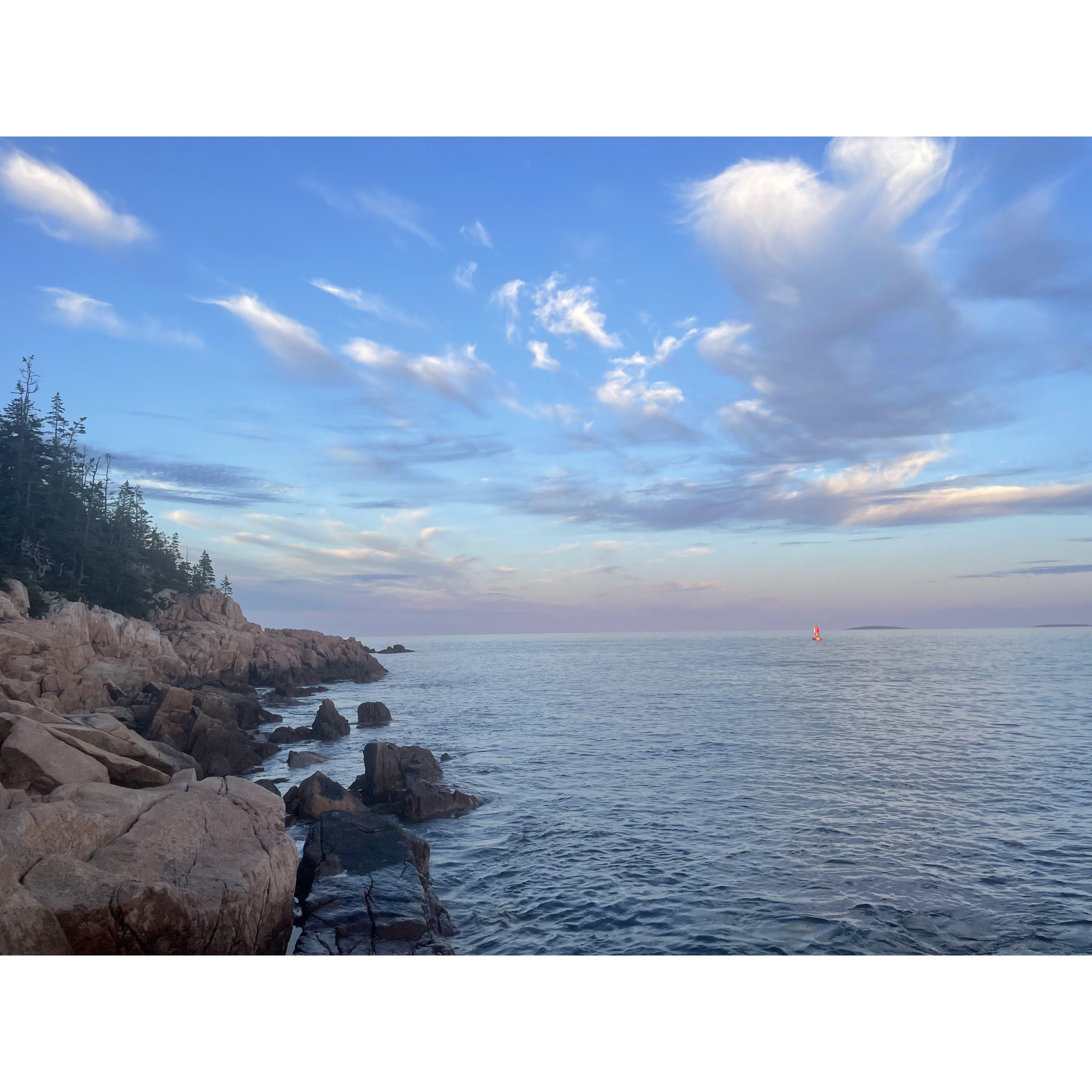 Right before the sunset on Southwest Harbor