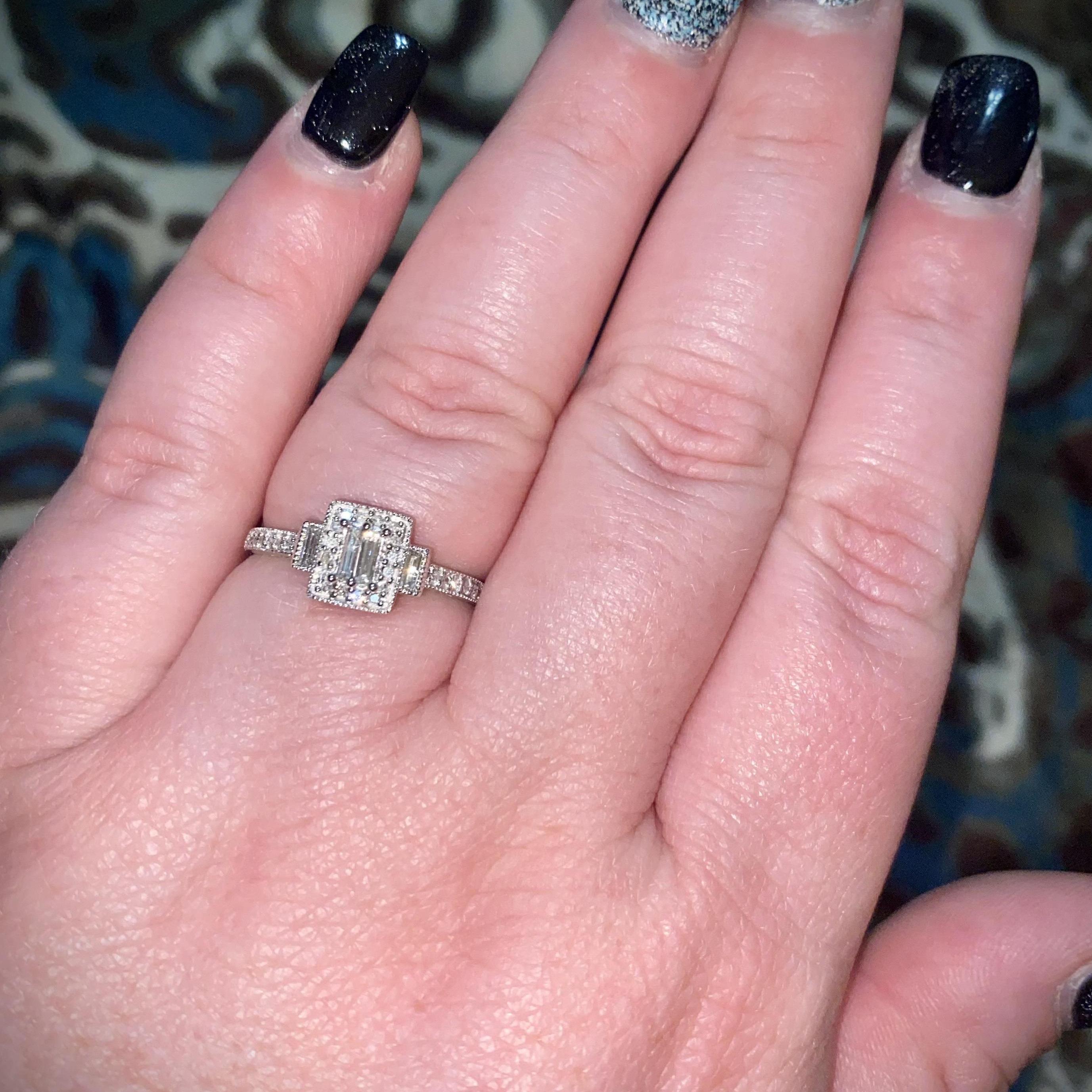 My GORGEOUS ring!!! He did such a good job!! (April 28, 2021)