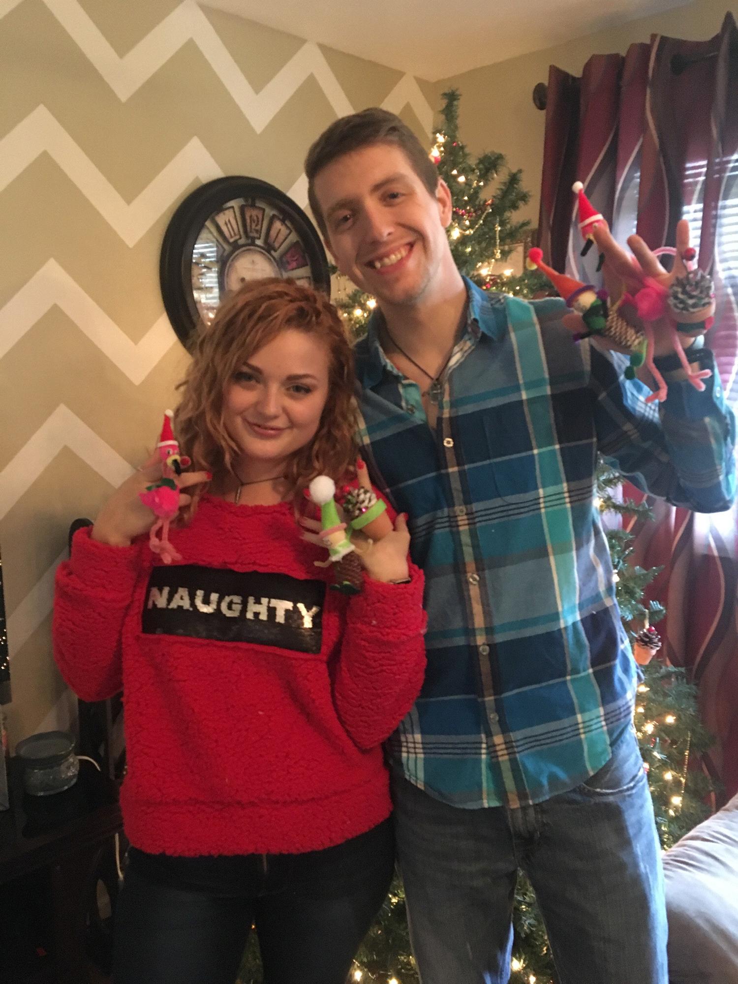 We even make our own Christmas ornaments!