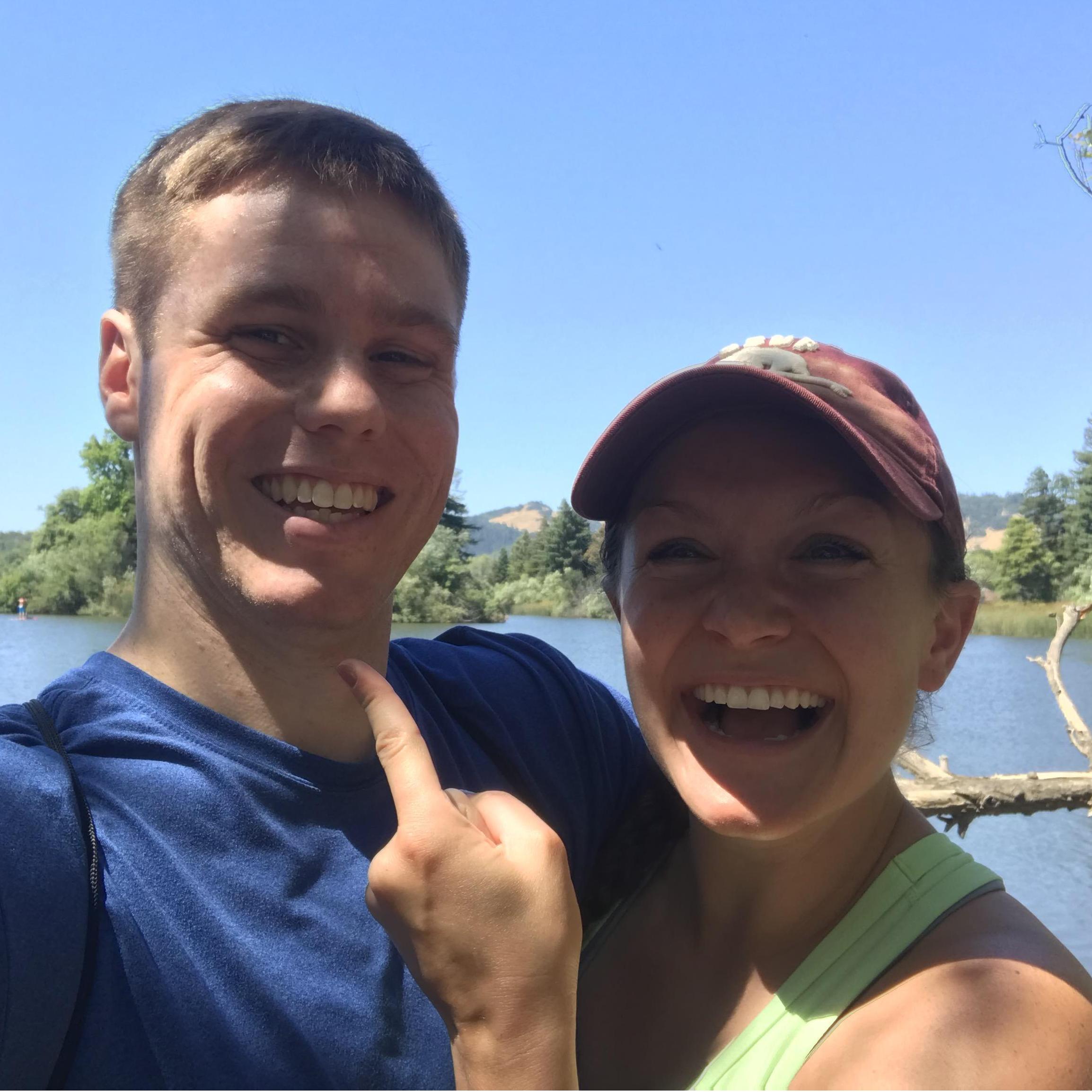 Right after he proposed!