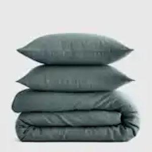 European Linen Duvet Cover Set in Ocean