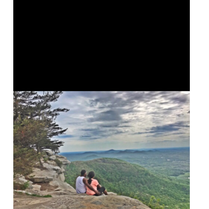 We used to do a lot of hiking, it was hard work making it there, but we kept at it. The view at the top, was worth the climb.