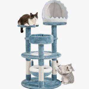 Yaheetech Ocean-Themed Multi-Level Cat Tree