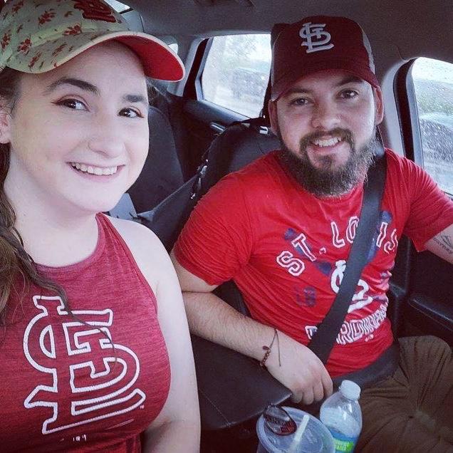 Cardnials Game every year! We love the STL Cards, even when it's pouring the rain!