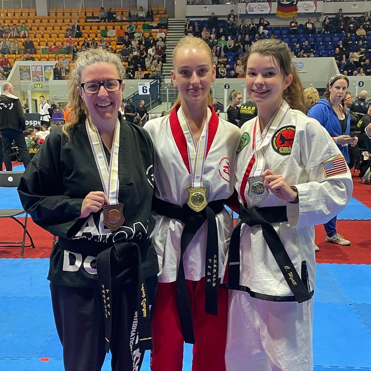 Cassie's silver medal in forms.