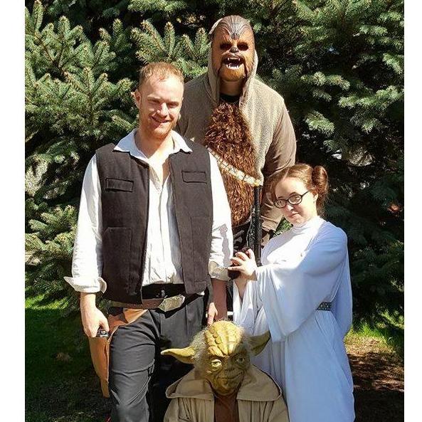 Chicago Comic Con
David as Han, Matt as Chewy, Alexis as Leia