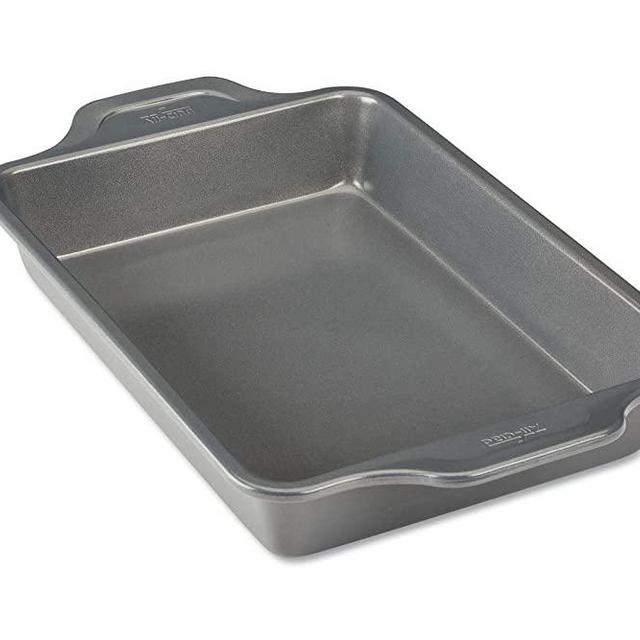 All-Clad J2570364 Pro-Release Bakeware Pan, 13 In x 9 In x 2.25 In, Grey