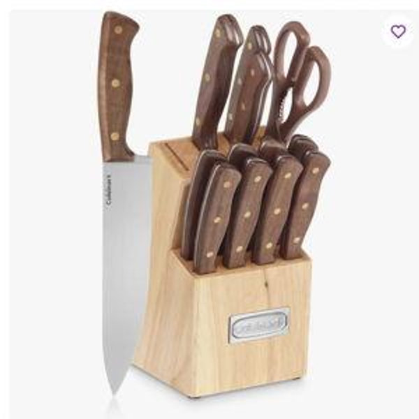 Cuisinart Advantage 14 Piece Triple-Rivet Knife Set and Wood Storage Block & Reviews | Wayfair