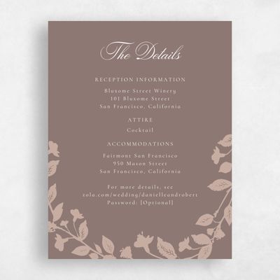 Taupe, Brown Wedding Enclosure - Fawn