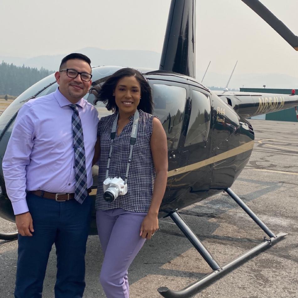 Helicopter ride over Lake Tahoe. Such a beautiful view. Year number 5!