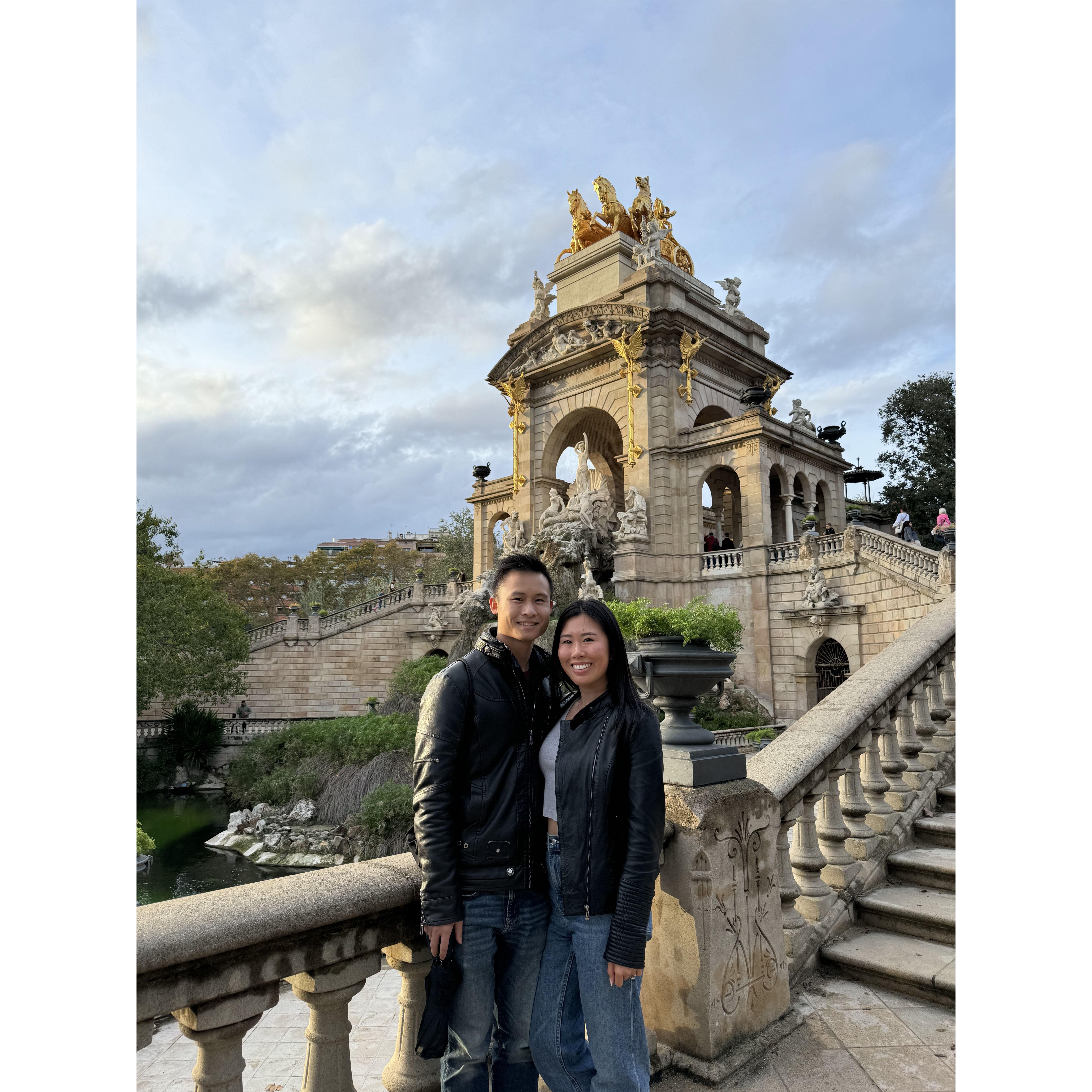 October 2024- In Barcelona during our wedding planning trip