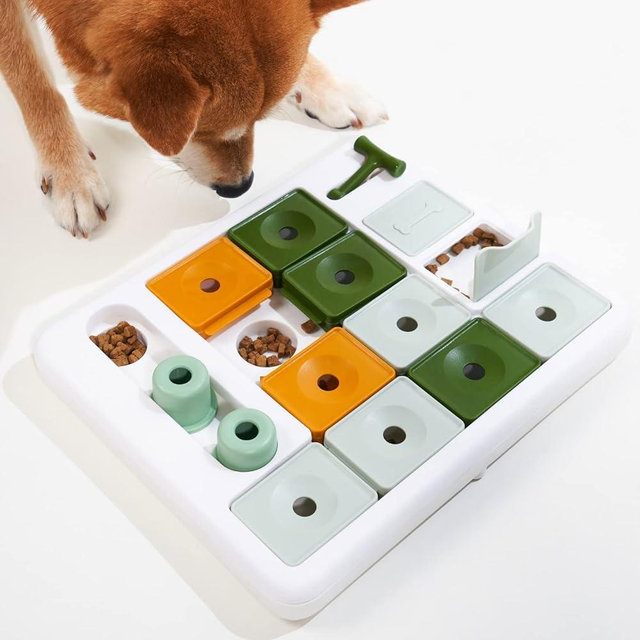 Barkwhiz Dog Puzzle Toy Feeder Puzzle for Dog Interactive Dog Toys Slow Feeder for Large Medium Small Dogs Mental Stimulation