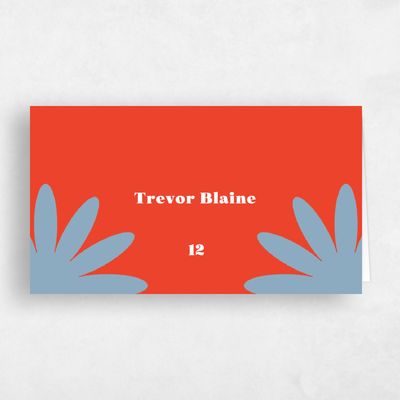 Tomato, Red Wedding Place Card - Peoria