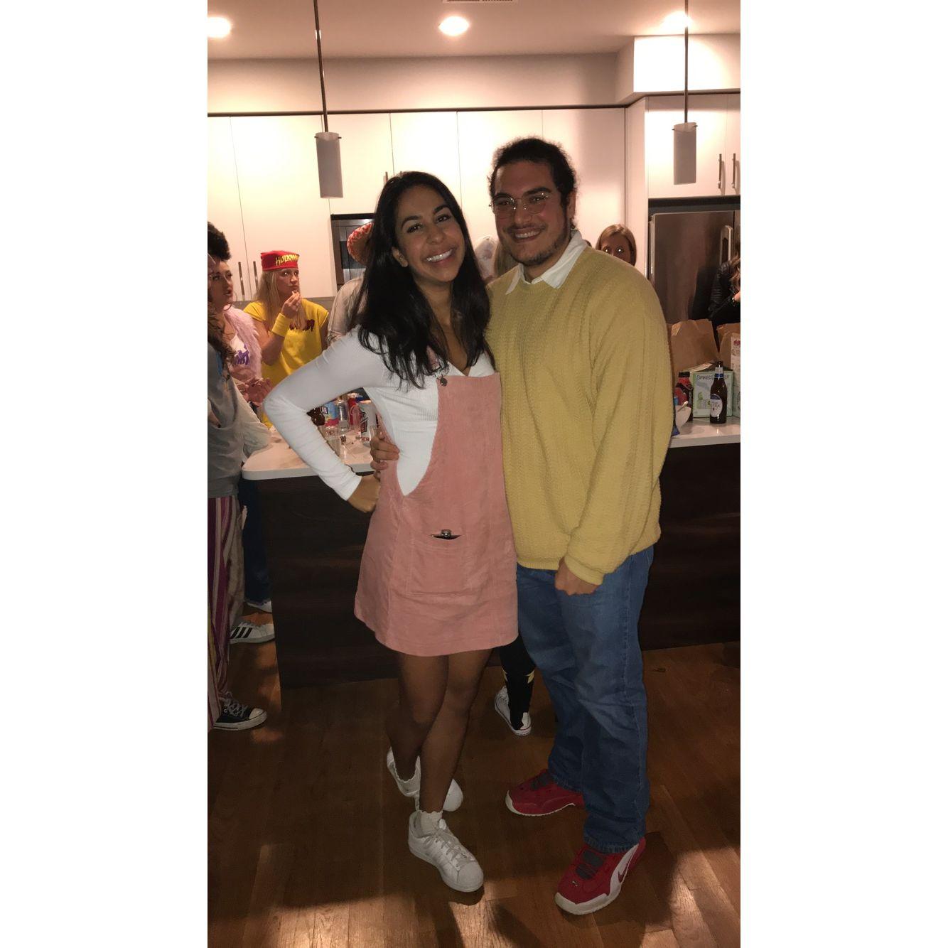 First Halloween - dressed up as Arthur and DW - in Oct 2018