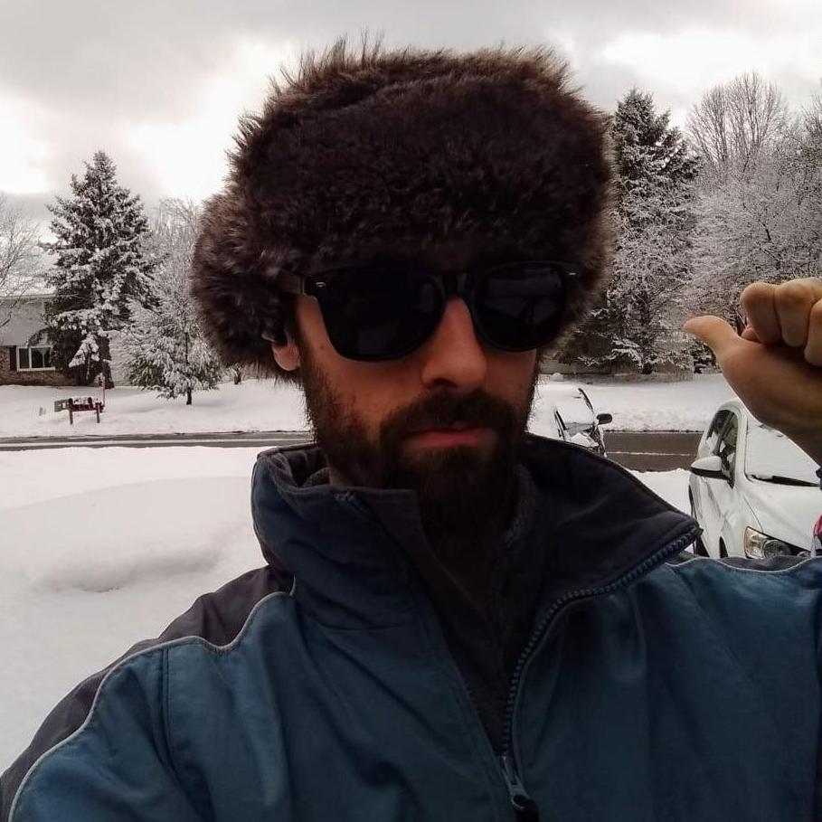 My handsome man...actually he was trying to show me how much snow he had to shovel. I had to add this photo just because.