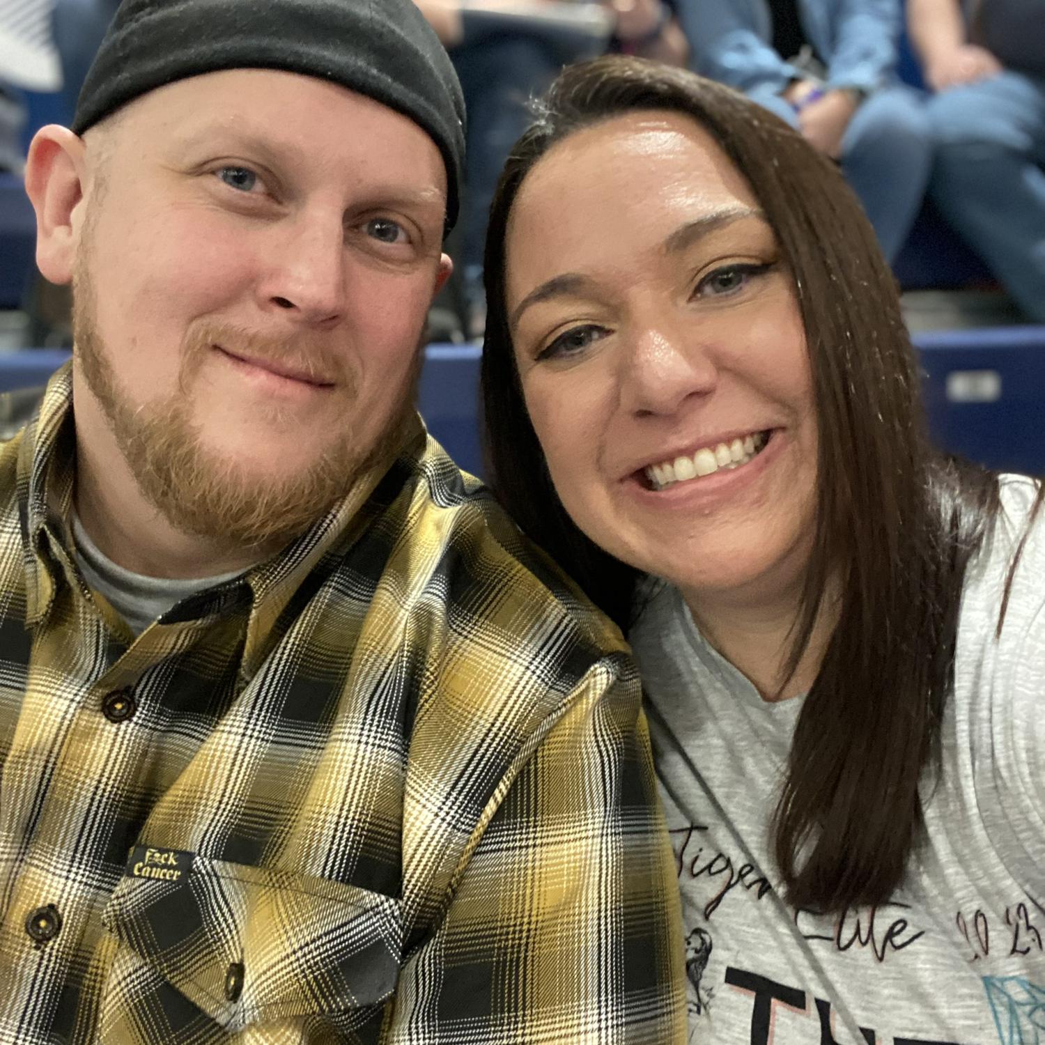 Cheering on Kylee at Winter Guard States