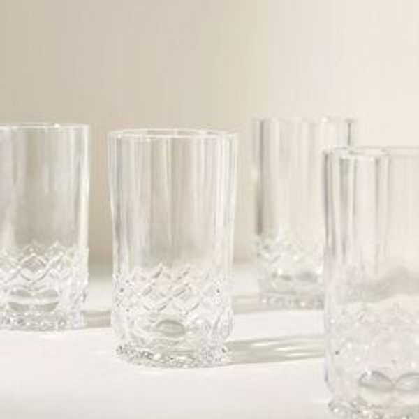 Savannah Glass Tumblers, Set of 4