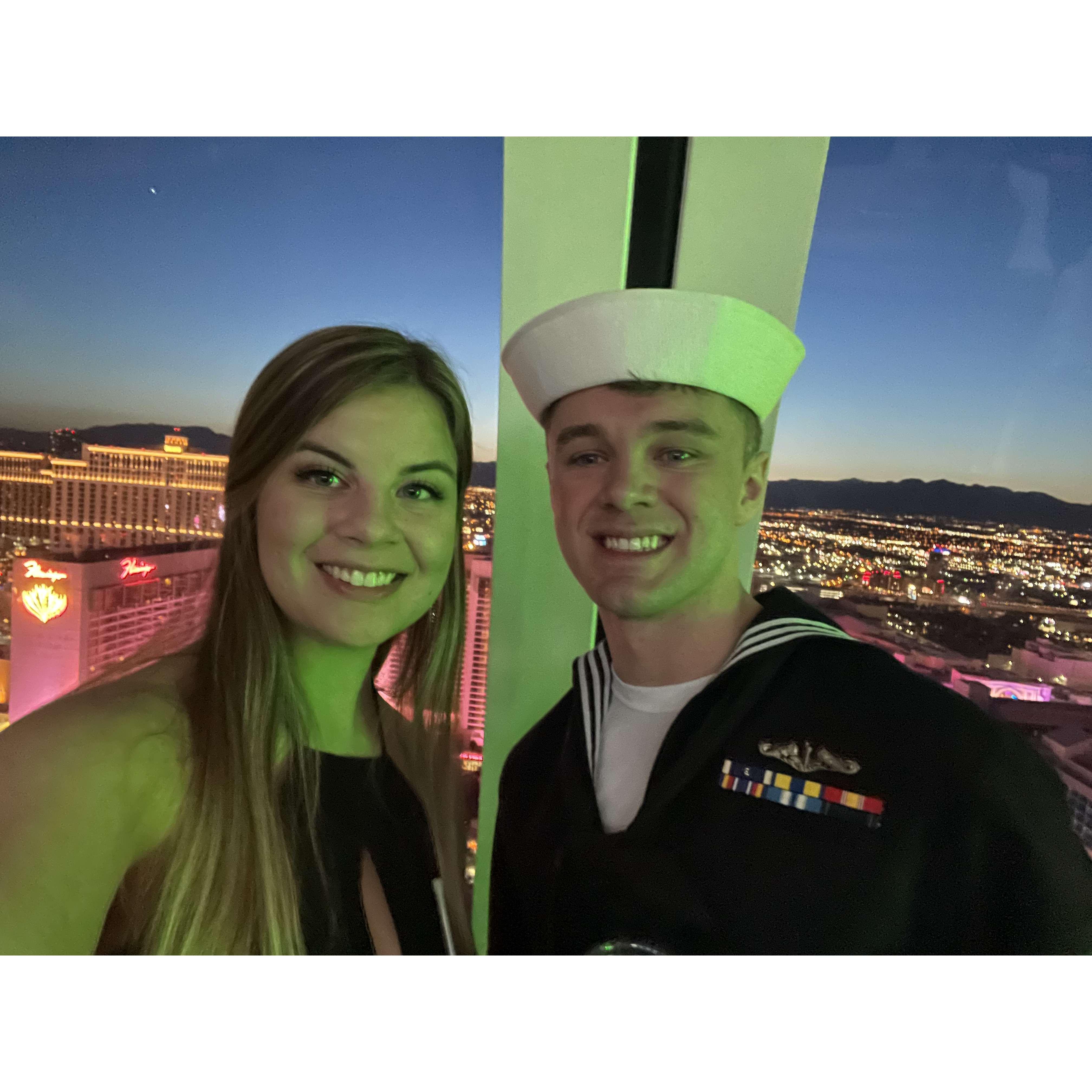 On top of the High Roller in Vegas