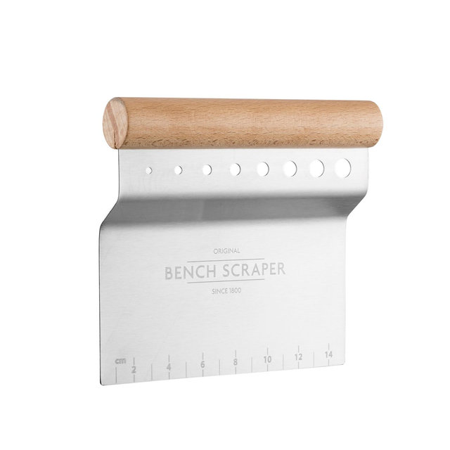 Mason Cash Innovative Kitchen Bench Scraper – 4-in-1 Dough Cutter with Herb Stripper