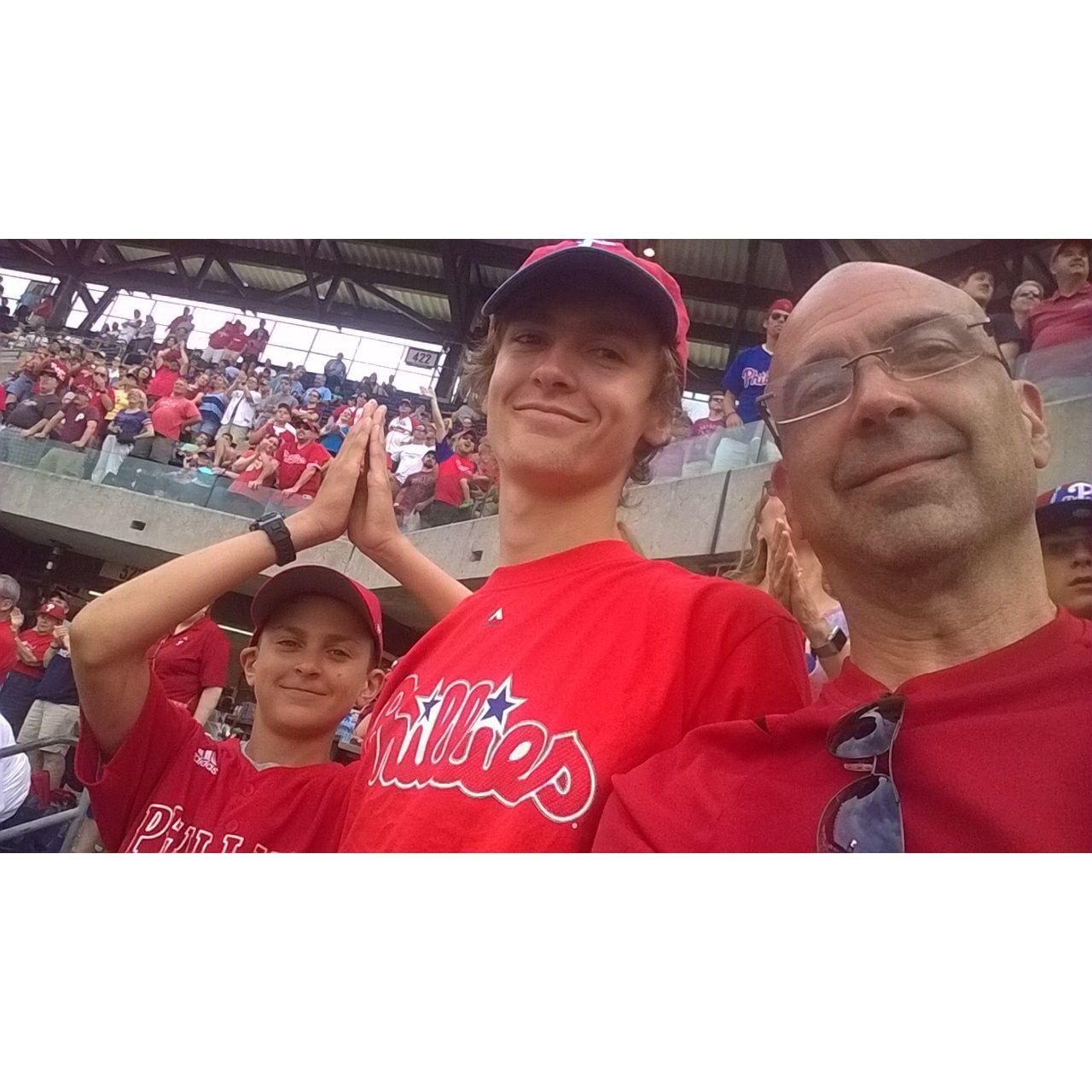 Willy, Joe, and Bob rooting for the Phillies