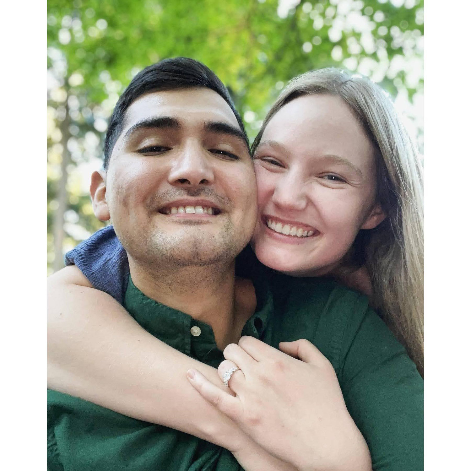 Victor popped the question on July 7th, 2022! He set up a nice picnic and we walked to find the perfect spot.