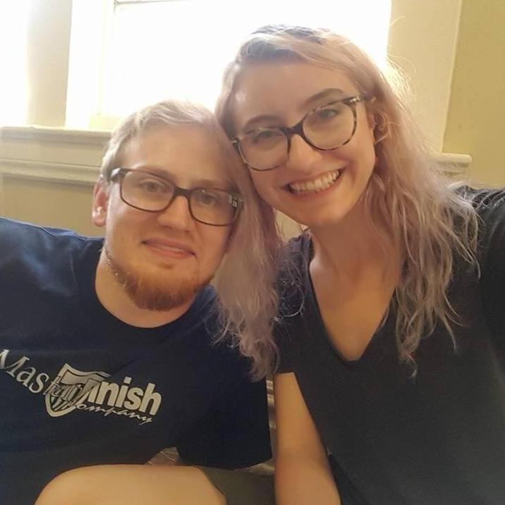 Day One in our first apartment together, eating dinner on the floor because we didn't have a table yet