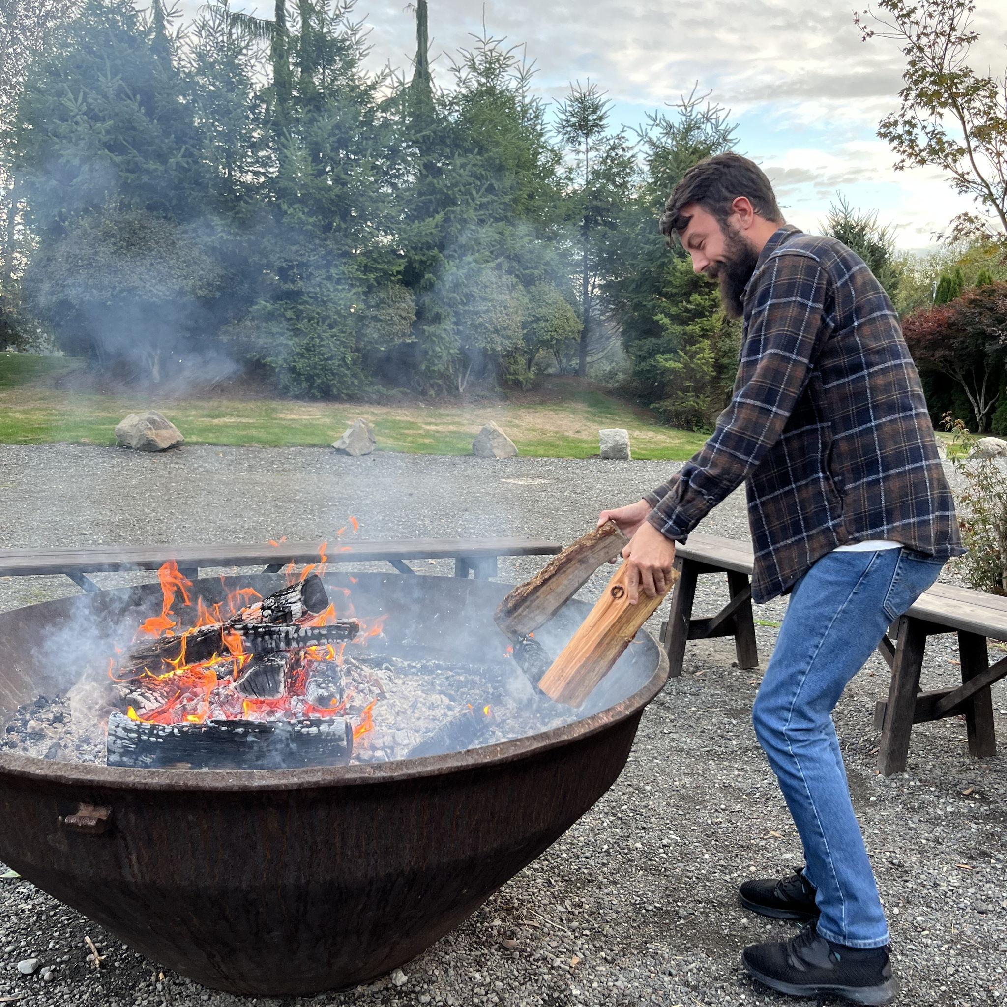 Manning the Dairyland firepit