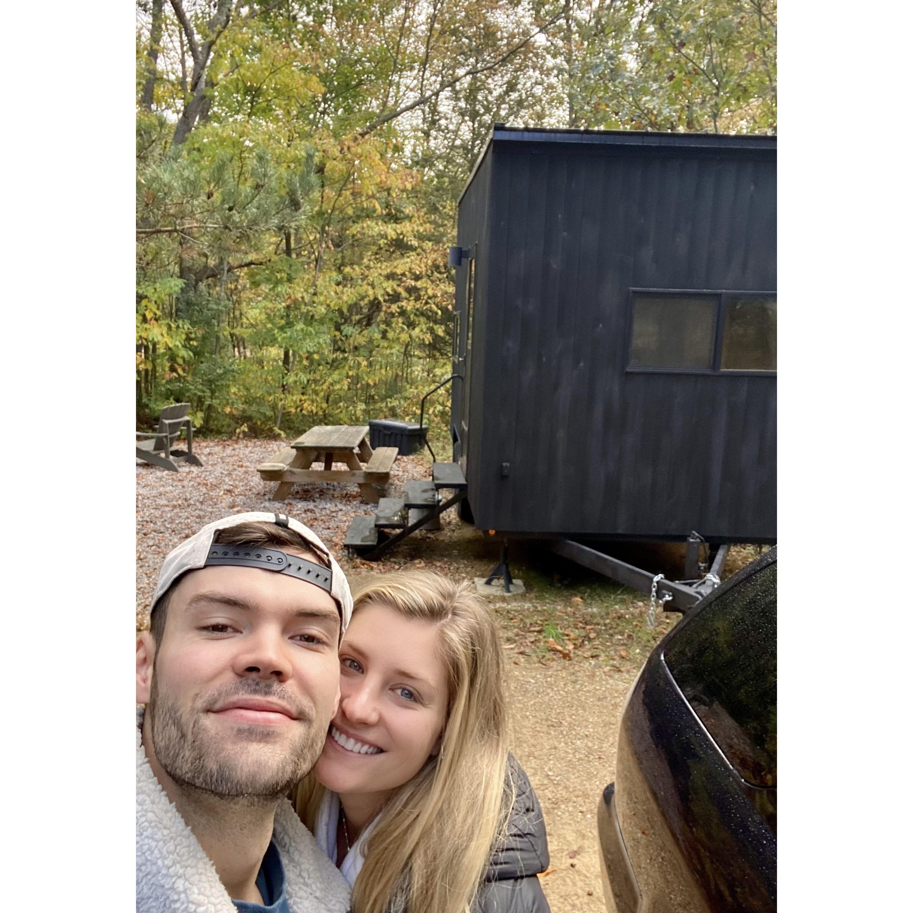 Took a weekend to go to Michigan and stay in a "tiny" cabin
