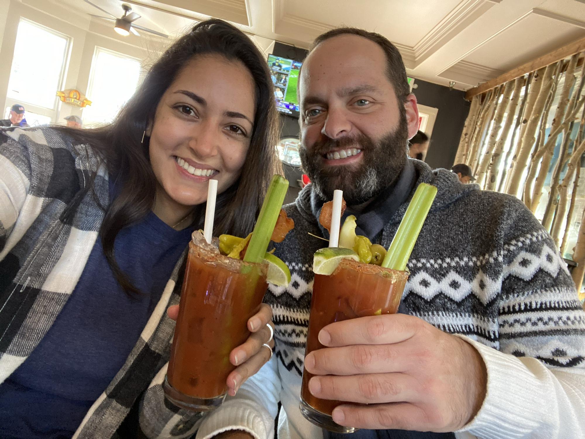 Probably the best Bloody Mary we’ve ever had! Colorado.