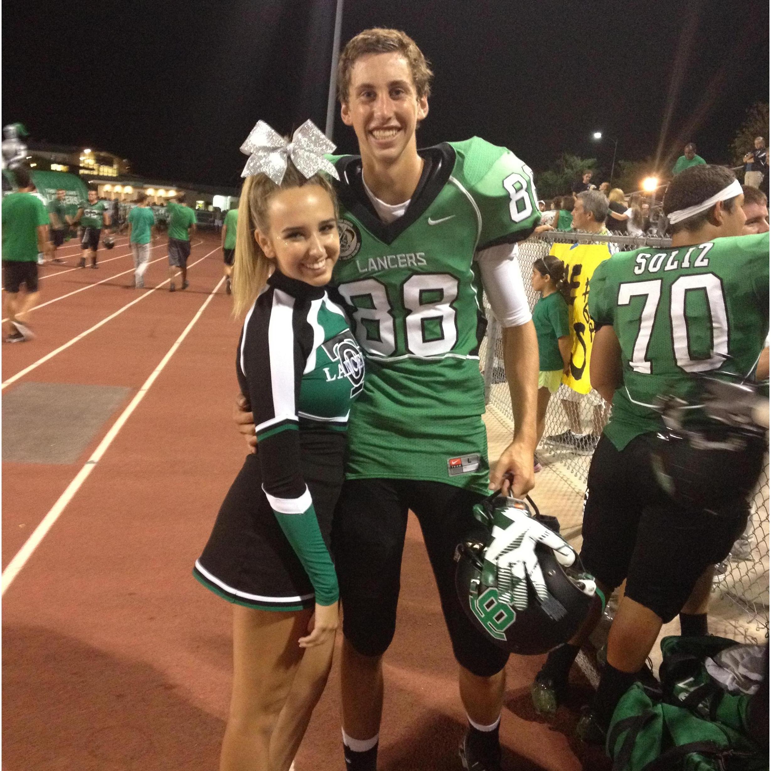Football season 2012. The first time we were called "the all-american couple"