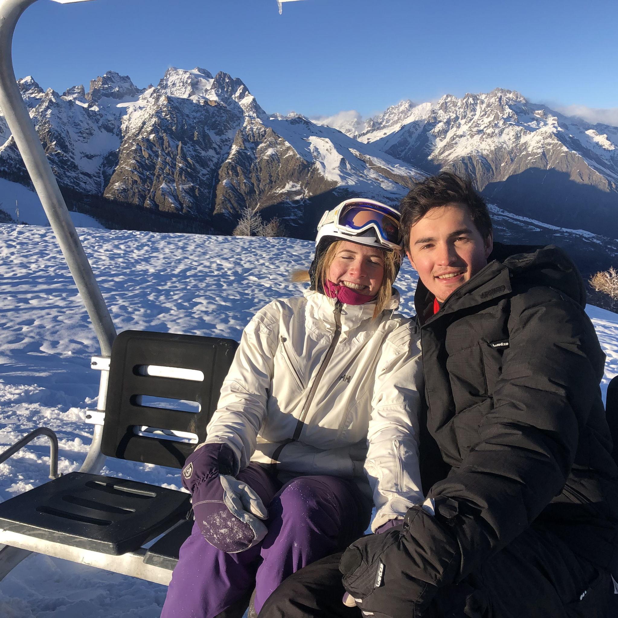 Skiing in the Alps - January 2022