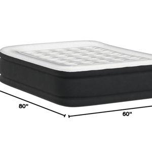 King Koil Luxury Queen Size Air Mattress with Built-in High-Speed Pump, 20" Adjustable Double High Premium Pillow Top Inflatable Airbed for Guests, Camping & Home (Manufacturer Warranty)