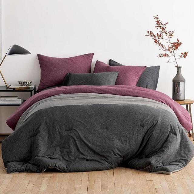 Logan Jersey 1 Berry Comforter / 2 Shams - one of Each Color