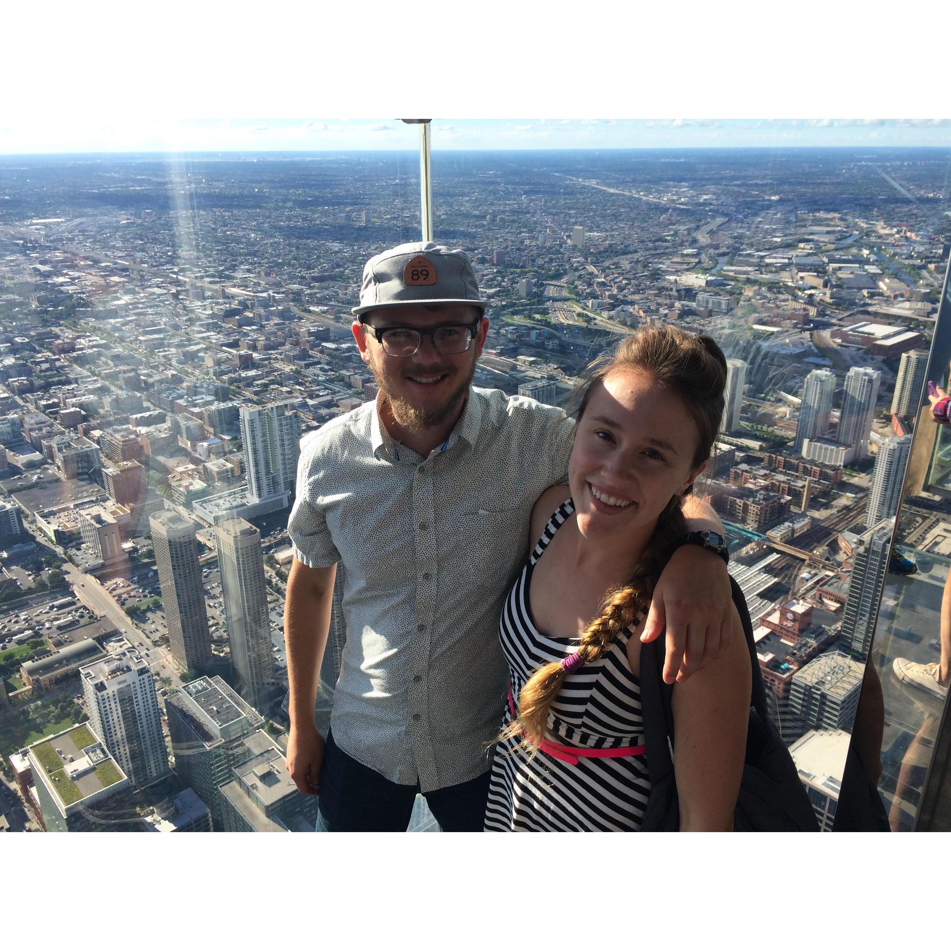 Chicago 2016- Jenna met WHitney's grandparents for the first time.