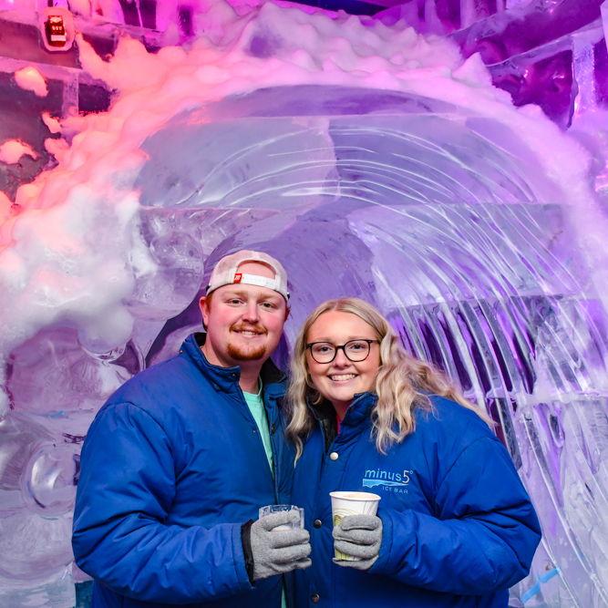Lenz family vacation to Vegas! We went to the ice bar!