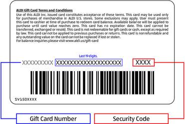 ALDI Gift Card (not sold online)