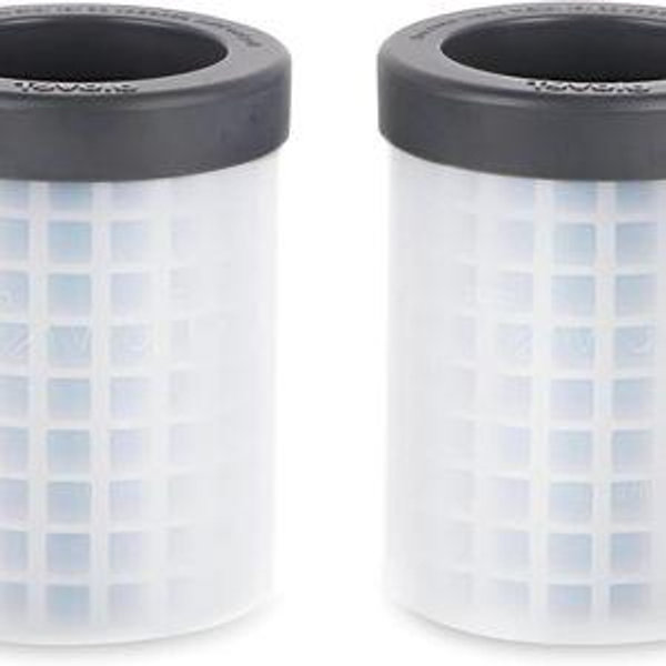 Tovolo Mini Ice Cylinder- Squeeze & Release- Set of 2, 1000422, Gray