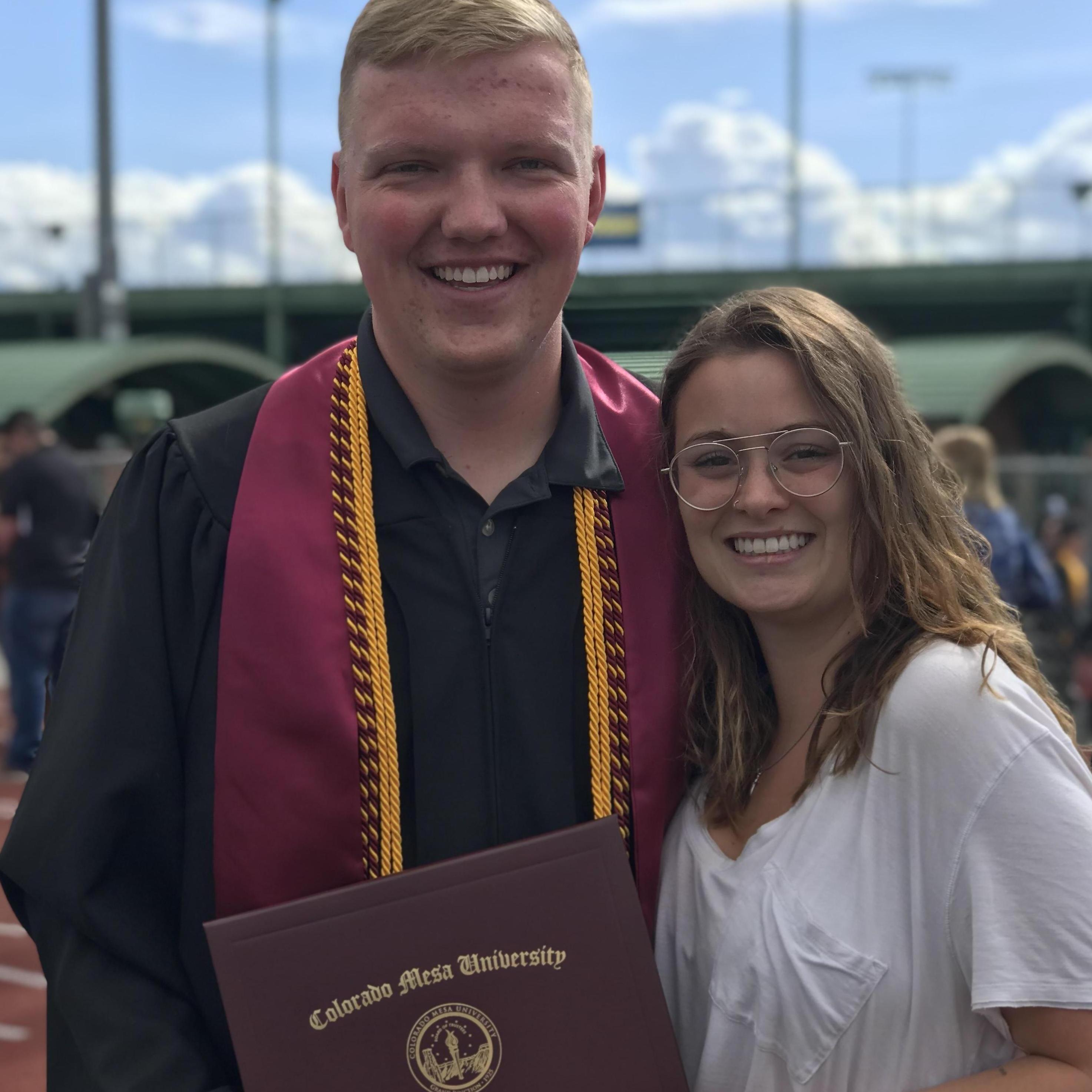 Connor's undergrad graduation May 2021