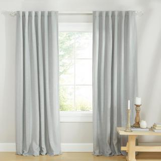 Herringbone Blackout Curtain Panel