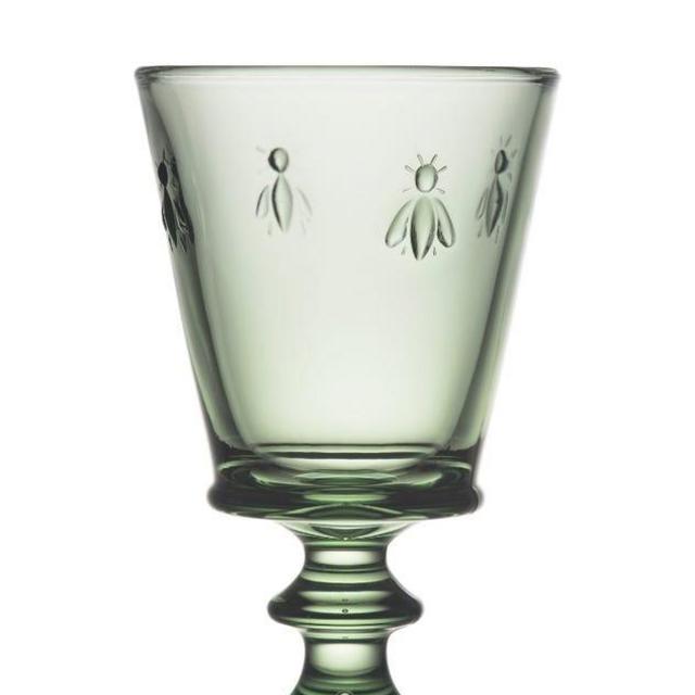 La Rochère Provence Green Bee Stemmed Glass